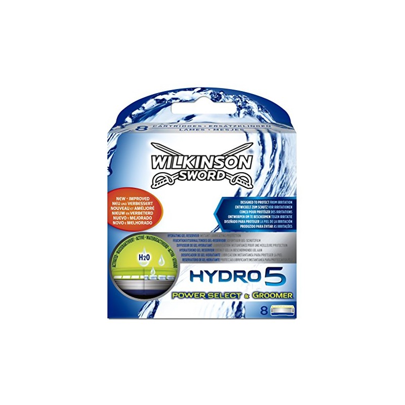 Wilkinson Sword Hydro 5 Groomer/Power Select Razor Blades for Men