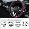Steering Wheel Cover for Women Bling Crystal Diamond Sparkling Steering