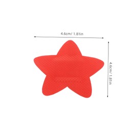 OATIPHO Star Shaped Bandages 20pcs Small Size Bandage Wraps Finger Wounds Care Flexible Fabric High Stickiness Red