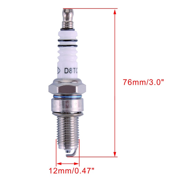 WOOSTAR D8TC Spark Plug Replacement for 4 Stroke 125cc 150cc