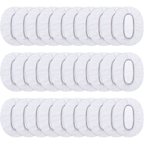 100 Pack Clear Disposable Ear Protectors Waterproof Ear Covers for Hair Dye, Shower, Bathing