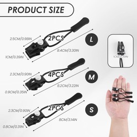 8PCS Zipper Repair Kit, 3 Sizes Instant Zip Repair Fixer Zipper Pull Replacement Extension and Slider Fix for Luggage Backpacks Jackets Black Zipper Repair Solution No Tools Needed Multipack