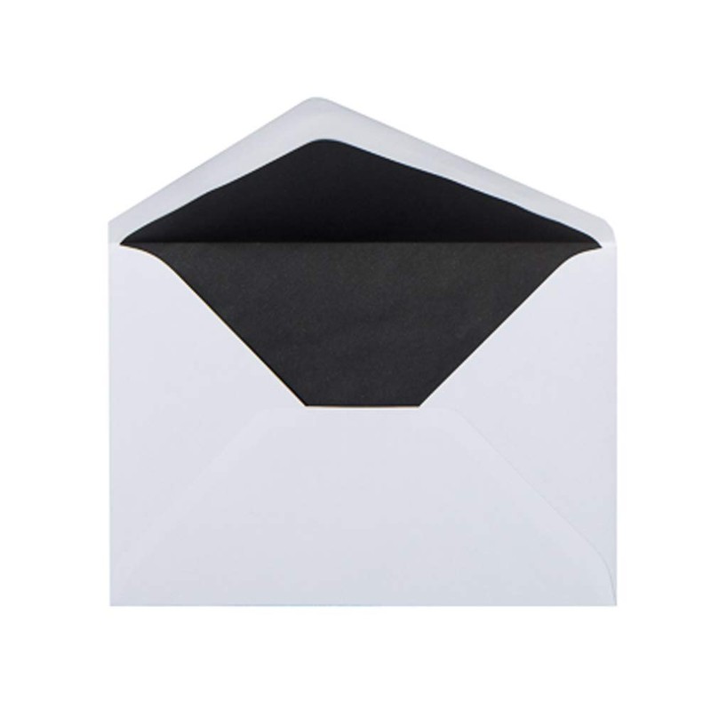 Paper24 Mourning Envelopes DIN C6 Lined Black 2 mm Stripes