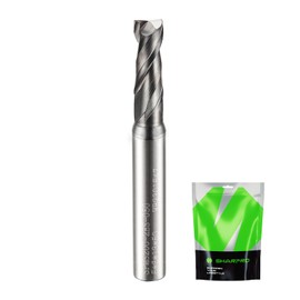 6mm Shank 5mm Cutting Dia. Carbide Square End Mill 2 Flute AlCrN Coated CNC Milling Bit, Faster chip Removal, Apply for Alloy Steel, Stainless Steel and Various Cast Iron.