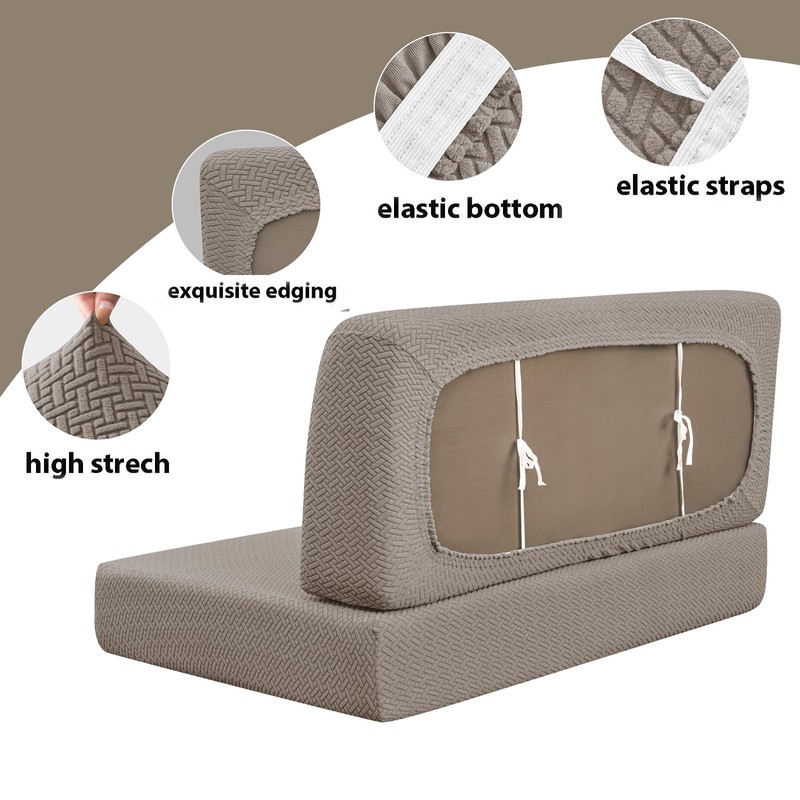 POPUBBY Motorhome Caravan Sofa Cover, Stretch Caravan Sofa Seat Cushion
