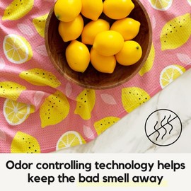 MODERN STYLE Premium Kitchen Tea Towel - Super Absorbent & Fast Drying Microfiber Dish Towel - Odor Controlling Technology (Ripple)