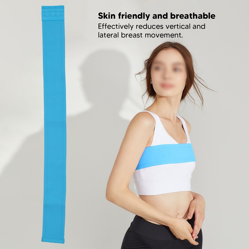Breast Support Band Blue Easy Adjustment Soft Elastic Skin Friendly