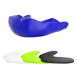 Shock Doctor Slim Mouthguard 2.4mm Thin Mouth Guard. Microfit for Football, Hockey, Lacrosse, Baseball, Softball, Basketball and More. Youth and Adults. Also for Night Guard Teeth Grinding