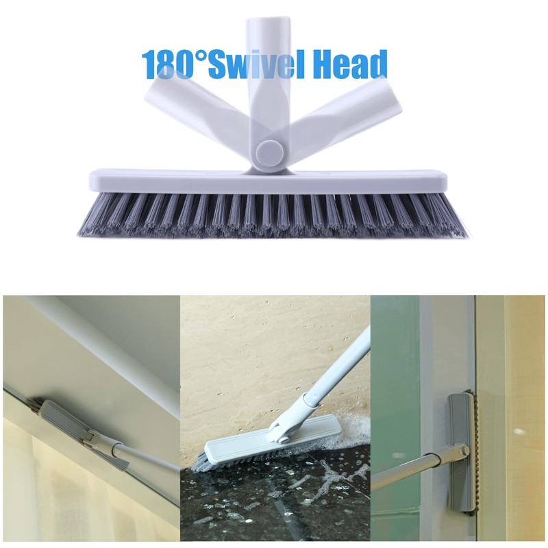YONILL Grout Brush with Long Handle - Heavy Duty Grout