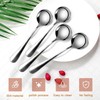 VEHGAL Stainless Steel Soup Spoons, 19cm Long Round Head Steel