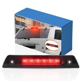 Vektoris 1PCS LED Rear Third Brake Light for Jeep Grand Cherokee 2005 2006 2007 2008 2009 2010, rear bumper High Mount Stop Lamp,Waterproof 3RD Center Cap Light Brake Lamp (Smoked Lens)