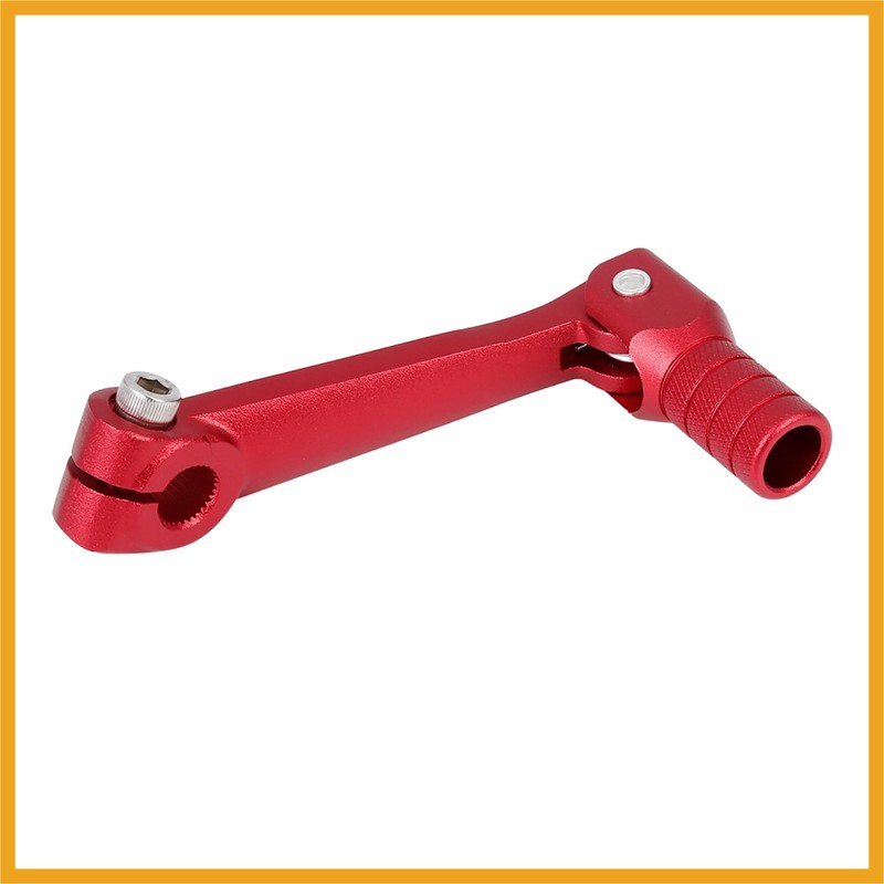 Partuto 0.47 Inch Aluminum Alloy Folding Gear Shifter Red for