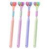 Pack of 2 3 4 Three Sided Toothbrushes Soft Bristle