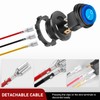 Nilight 5PCS Waterproof Round Rocker Switch w/Wiring Harness Switches Holder