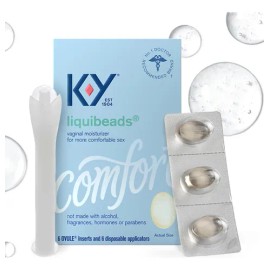 Humectante Vaginal K-y Liquibeads 6 Óvulos Hidratantes