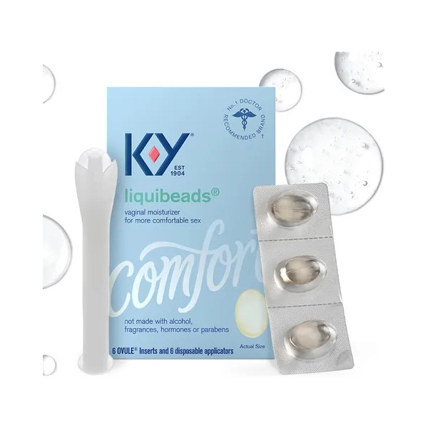 Humectante Vaginal K-y Liquibeads 6 Óvulos Hidratantes