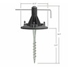GAMA Sonic EZ-Anchor Ground Pole Base Kit with Auger, fits