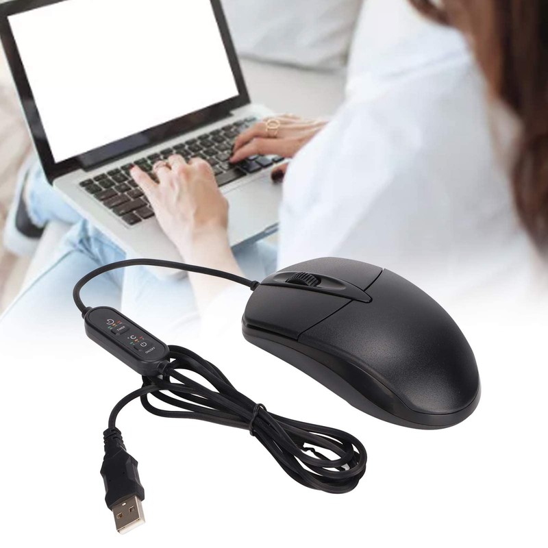 Cuifati USB Heated Mouse,3 Levels 1600DPI Wired Heating Mouse Adjustable