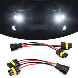 Headlights Splitter Wire Harness, 2Pcs 9005/9006 Male to to Two Splitter Wiring Harness, Headlamp Fog Lamp Wire Harness