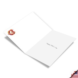 NobleWorks Father's Day Greeting Card with 5 x 7 Inch Envelope (1 Card) Dad Love You Dad - Pansies C10541DFDG