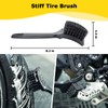 focopot Motorcycle Cleaning Kit 6 Pack with Easy Reach Brush,Tire