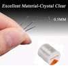 1mm Clear Bead Cord Crystal Elastic Stretchy Bracelet String with