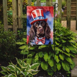 Caroline's Treasures DAC5670GF Boykin Spaniel Patriotic American Garden Flag Mailbox Flag Decorative Yard Flag Banner Outside Patio Artwork Yard Flower Beds, Garden Size, Multicolor