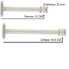 luance 2 Poles 150 mm Single for Curtain Pole Diameter