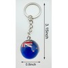 LLBFHH 3 Pcs Africa Countries Flag Glass Key Chain, Cool