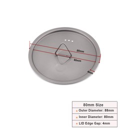 TOAKS Titanium Lid LID-80/80mm LID-95/95mm LID-115/115mm LID-130/130mm LID-145/145mm LID-170/170mm for TOAKS Cups and Pots