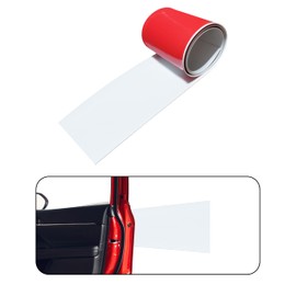 Rubber Bond Garage Wall Protectors - 6x48 Inches Strong Self-Adhesive Rubber Bumper Protectors for Garage Walls - Anti-Scratch and Waterproof Garage Wall Protector for Car Doors (White, 1 Pack)