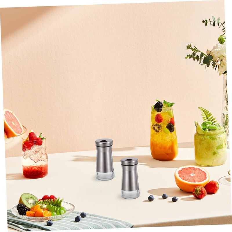 Hohopeti 2pcs Seasoning Shaker Condiment Dispenser Base for Salt Pepper