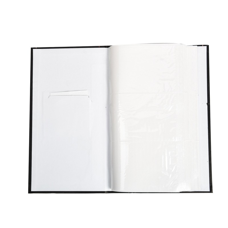 ARPAN 6x4 Designer Photo Album with 300 Pockets, Black Floral,