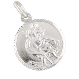 AFP AS-524 St Christopher Pendant 925 Sterling Silver, Sterling Silver, No Gemstone