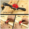 3 Adjustment Woodworking Cutting Tarpaulin Spokeshave Hand Trimming Tool with