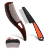 2 PCS Dandruff Comb, Stainless Steel Fine Tooth Comb, Scalp
