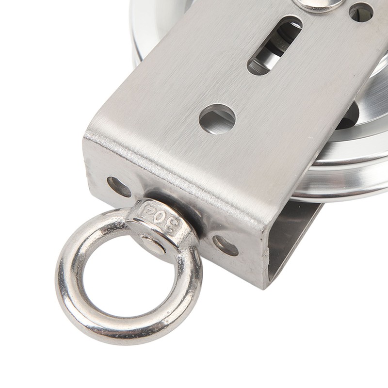 Cable Pulley Wheel Stainless Steel 360 Degree Rotation Traction Wheel