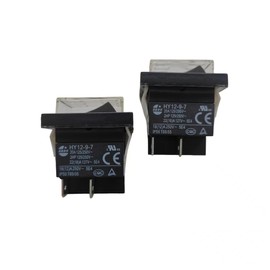 HY12-9-7 Push Button Switch with Waterproof Cover Compatible with KEDU HY12-9-7 HY12-9-4 Saba CB-52 Fridge 125/250V 20A 4-Pin (2)