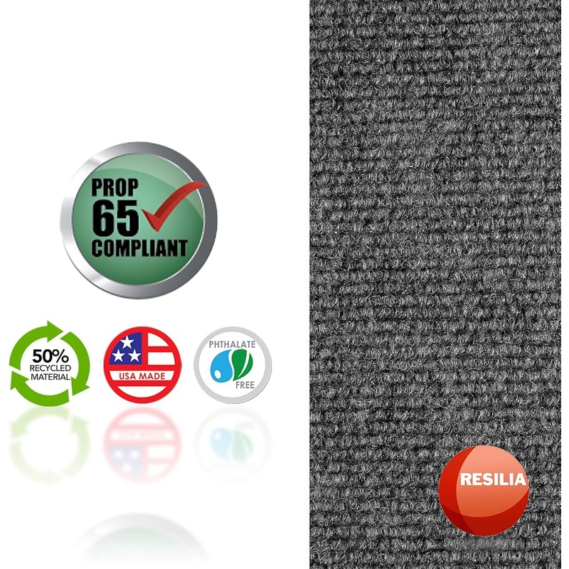 RESILIA Universal Rounded Commode Potty Training Mats - Super-Absorbent Toilet
