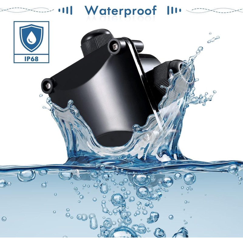 GWHOLE 4Pcs Waterproof IP66 Outdoor Electric Junction Project Box, 3-Way