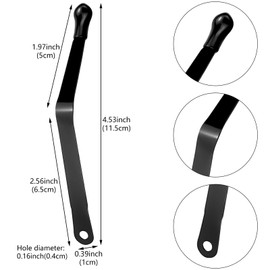 20 Pcs Black Book Stand Page Holder Clips Press Torsion Spring Replacement Repair Parts for Bamboo Tray Cookbook Music Book Stands