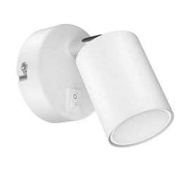 ledscom.de Wall spot WAIKA with Switch White matt + GU10 LED lamp Warm-White 3-Step dimming: max. 500lm Each