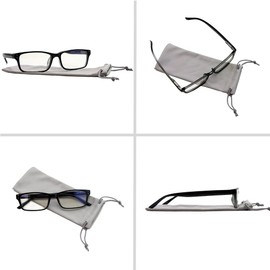 TruVision Readers Computer Reading Glasses 9603-CG-2PK-Black-3.50