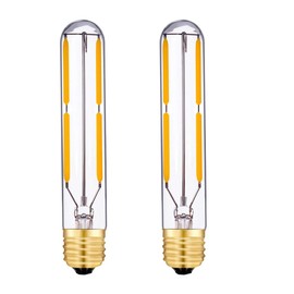T20/T6.5 - foco de tubo LED tubular regulable de 4 W, equivalente incandescente de 40 W, base intermedia E17 blanca cálida de 2700 K, estilo Edison para foco de salida, 400 lúmenes, paquete de 2