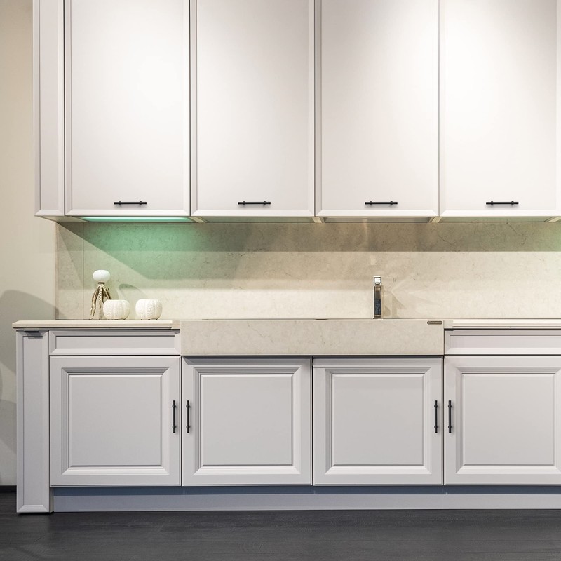 Ravinte 20 Pack 6-3/8 Inch Cabinet Pulls Matte Black Kitchen