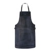 Black Wax Full Grain Leather Bib Apron Butcher Apron Chef