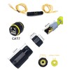 Danfetsoy - Acoplador RJ45 impermeable IP68, conector RJ45 de 10