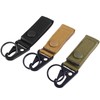 Azarxis Tactical Carabiner Ring Velcro Belt Molle Key Ring Buckle