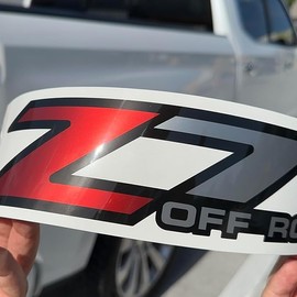 Z71 Offroad Decals Stickers for Chevy Silverado Z71 2001-2006 Bed Side 1500 2500 HD 01-06 (Set of 2 Silver Decals)