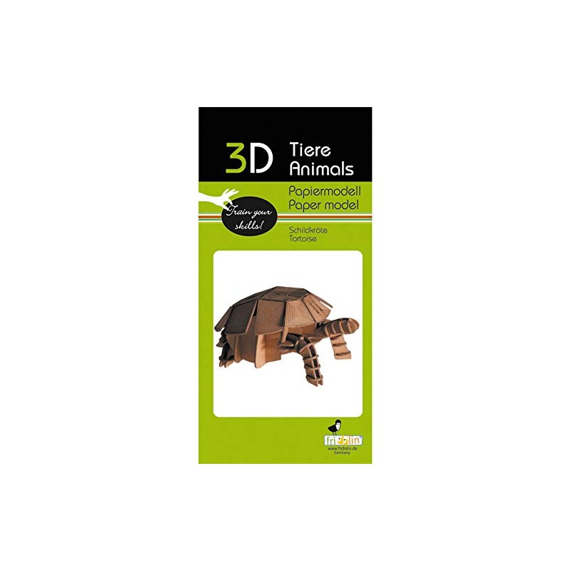 Fridolin 3D Paper Model Turtle